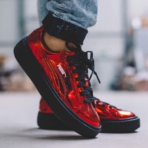 Puma Fenty Women’s Metallic Creeper Sneaker Shoes